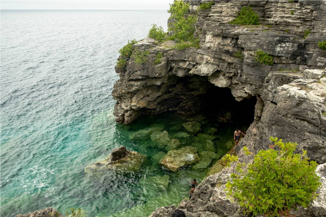 The famous Grotto, Bruce Peninsula National Park | <i>Elise Arsenault</i>