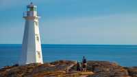 Hikers near Cape Spear Lighthouse National Historic Site
