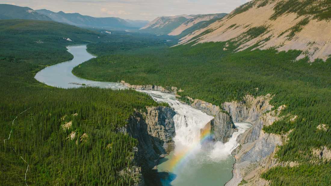 Aerial view of Virginia Falls, Northwest Territories |  Darren Roberts Photography