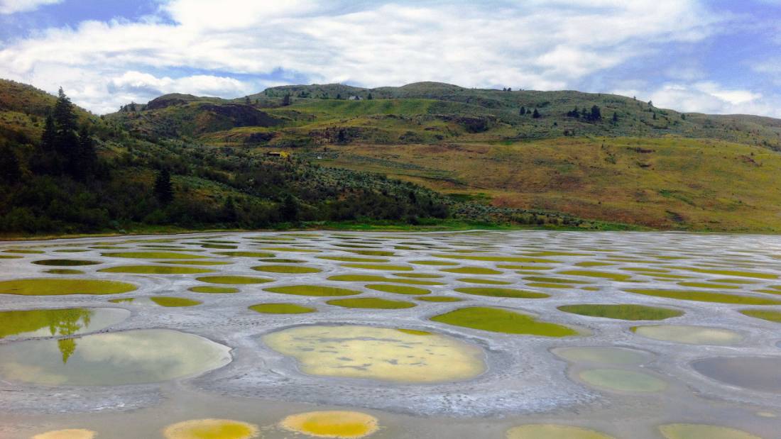 Spotted Lake is a sacred site of healing of the Okanagan First Nation. | <i>Robin Esrock</i>